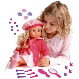 MaDe Panenka Adélka 100 funkcí, 45cm, růžová