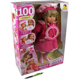 MaDe Panenka Adélka 100 funkcí, 45cm, růžová