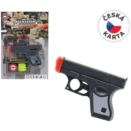 MaDe Pistole s kuličkami na kartě, černá