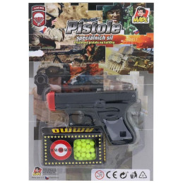 MaDe Pistole s kuličkami na kartě, černá