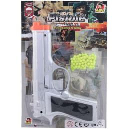 Pistole na kuličky na kartě na pružinu 21 cm