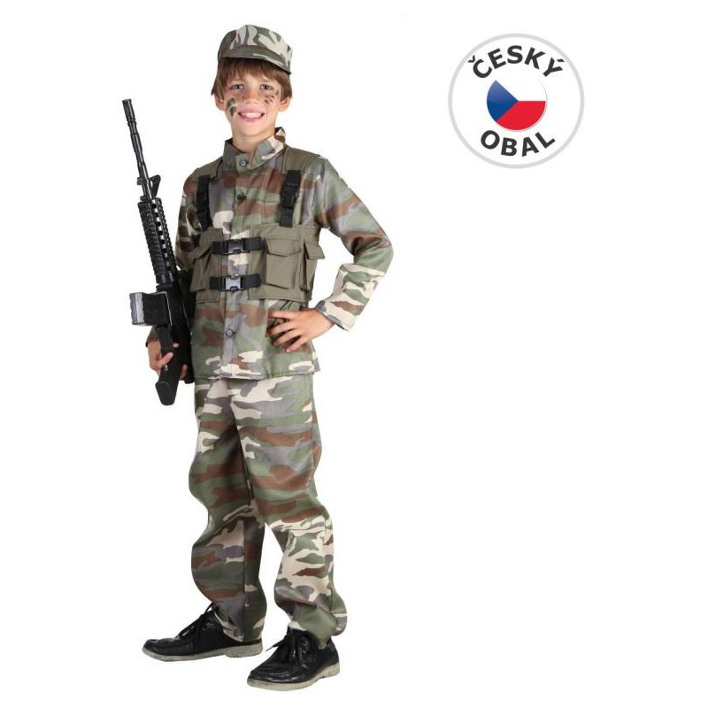 Kostým na karneval - Voják, 120-130 cm