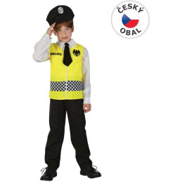 Kostým na karneval Policie, 120-130cm