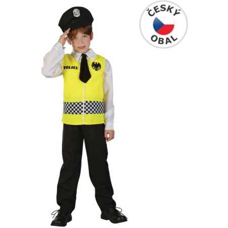 Kostým na karneval Policie, 120-130cm