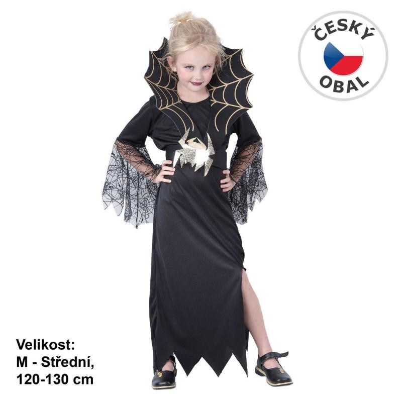 Kostým na karneval Černá vdova, 120-130cm
