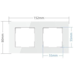 IMMAX dvojrámeček Nexa pro vypínače, zásuvky, termostaty