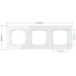 IMMAX trojrámeček Nexa pro vypínače, zásuvky, termostaty