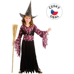 Kostým na karneval Čarodějka, 120-130cm