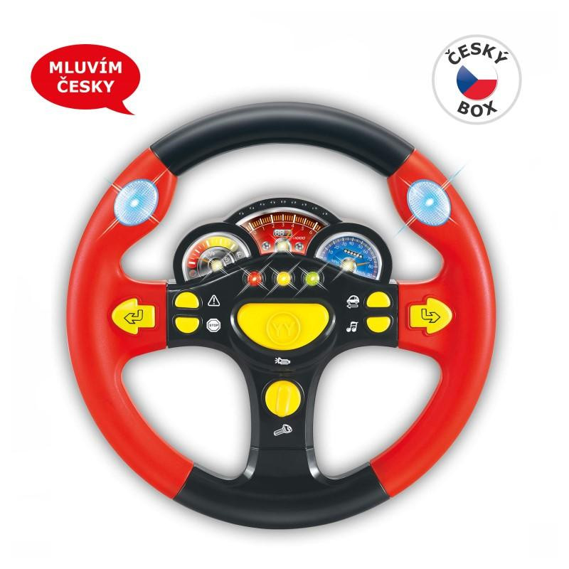 MaDe zvukový volant červená česky mluvící