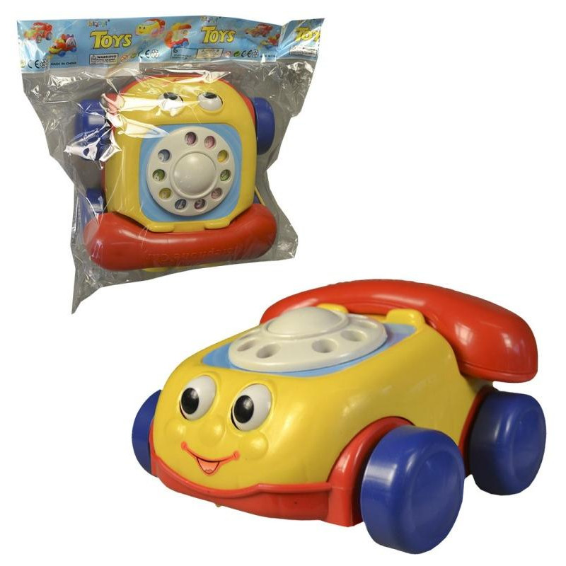 Telefon se šnůrkou, na tahání, 18 cm