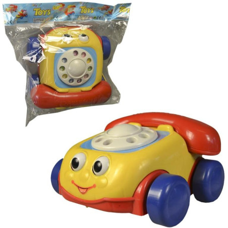 Telefon se šnůrkou, na tahání, 18 cm