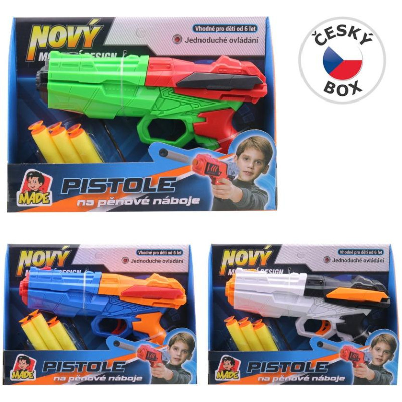 Pistole se softovými náboji, 20 cm