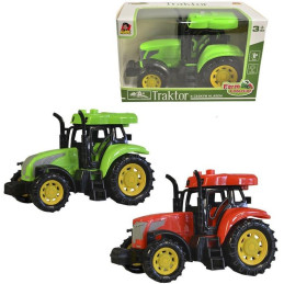 Traktor s českým hlasem, světlo zvuk, na setrvačník, 14 cm