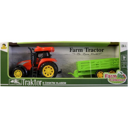 MaDe Traktor s přívěsem česky mluvící 33 x 10 x 8,5 cm
