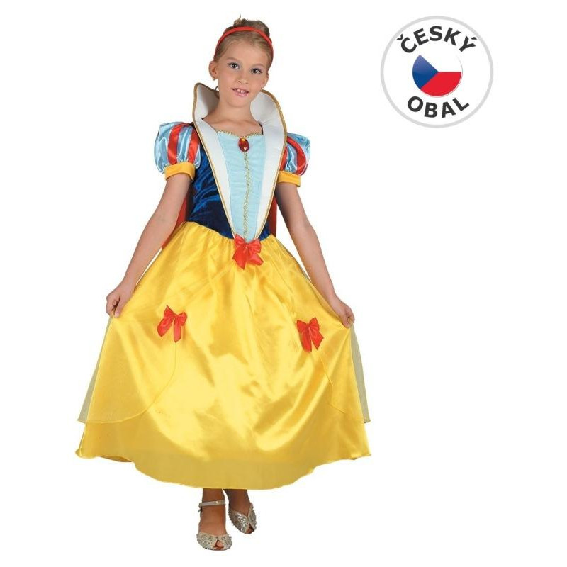 Šaty na karneval - sněhurka,  120- 130 cm