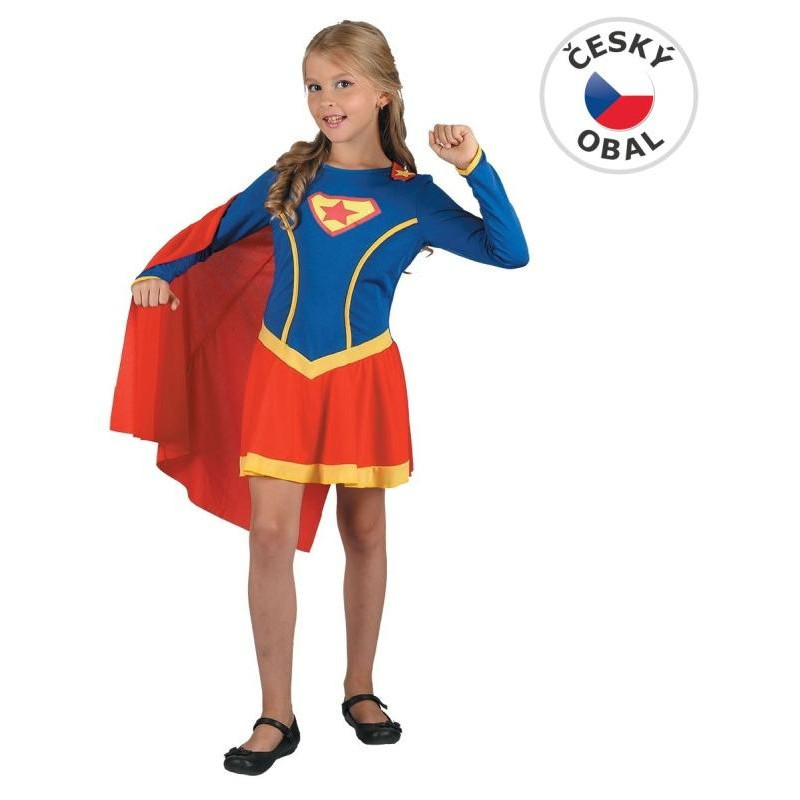 Šaty na karneval - hrdinka, 120-130 cm