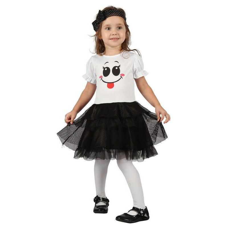 Šaty na karneval - duch, 92-104 cm