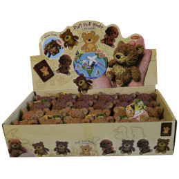Medvěd softový, 8 cm, 24 ks v boxu