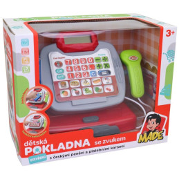 Pokladna na baterie, český design, 20 cm