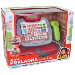 Pokladna na baterie, český design, 20 cm