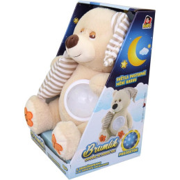 MaDe Medvídek Brumlík na spaní, světlo, usínací melodie, 30cm
