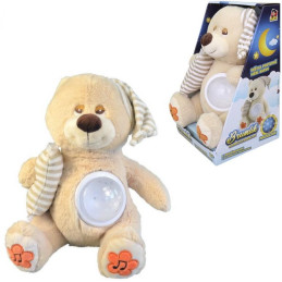 MaDe Medvídek Brumlík na spaní, světlo, usínací melodie, 30cm