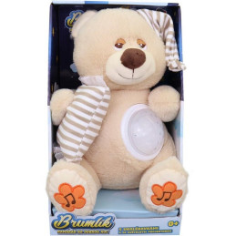 MaDe Medvídek Brumlík na spaní, světlo, usínací melodie, 30cm