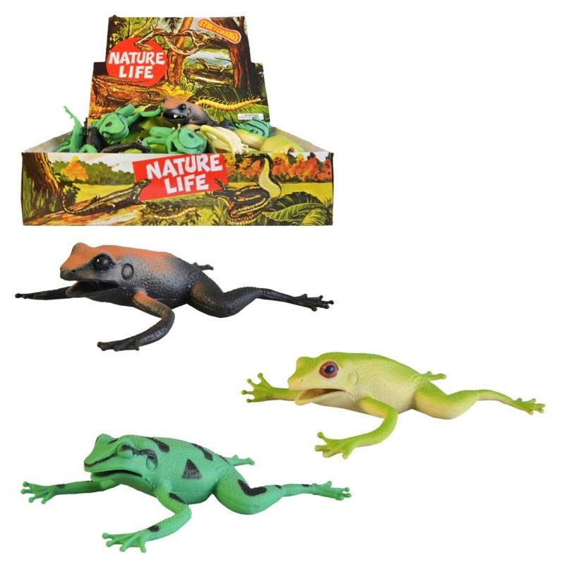 Žába strečová, 24 ks v boxu, 17cm