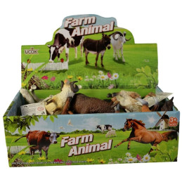 Zvířátka domácí, 12 ks, 13 cm