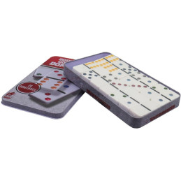 Domino v kovovém boxu 28 ks, 19x11cm