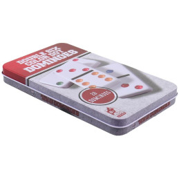 Domino v kovovém boxu 28 ks, 19x11cm