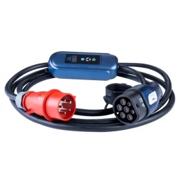 Akyga Kabel napájecí pro elektromobily 16A CEE 5pin/Type2 LCD, 5m