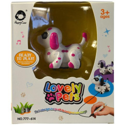 Pejsek, jezdící po namalované čáře