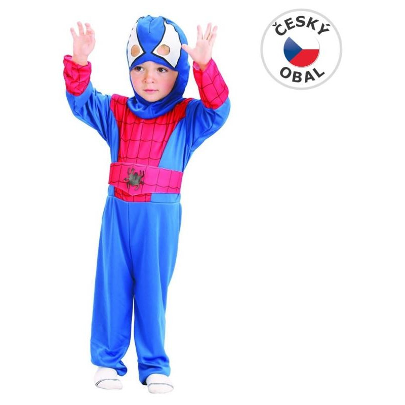 Šaty na karneval - pavoučí hrdina, 92-104 cm