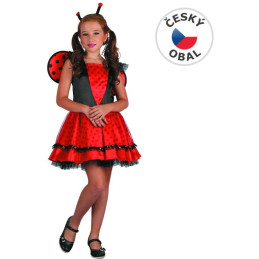 Šaty na karneval - beruška, 120-130 cm