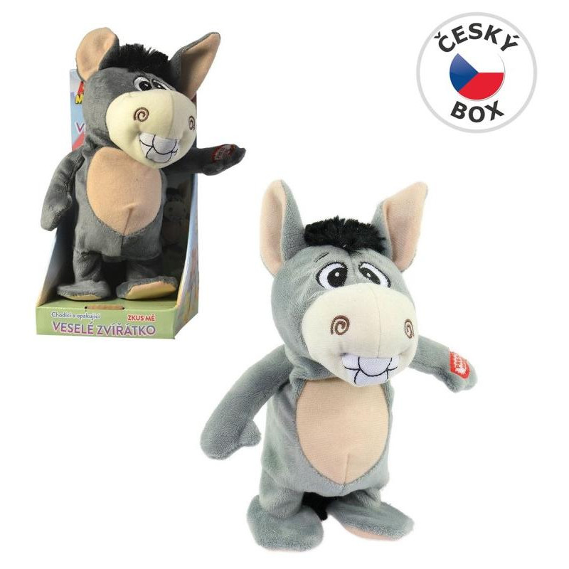 Oslík opakující a chodící 22 cm