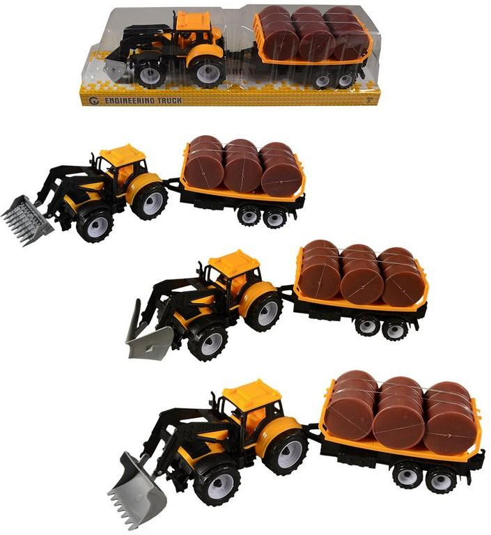 Traktor s prívesom, na zotrvačník