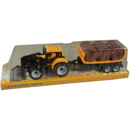 Traktor s přívěsem, na setrvačník