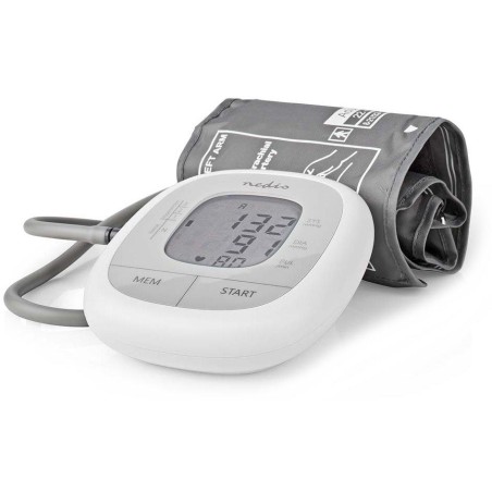 NEDIS tlakoměr na paži/ LCD dsplej/ bílý