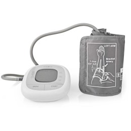 NEDIS tlakoměr na paži/ LCD dsplej/ bílý