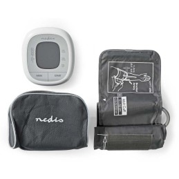 NEDIS tlakoměr na paži/ LCD dsplej/ bílý