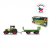 Tractor with trailer, with sound and light, 12.5 x 34.5 cm