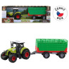 Tractor with trailer, with sound and light, 12.5 x 34.5 x 10.5 cm