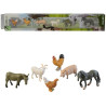 Animals in a pet box, 6pcs 46x7cm