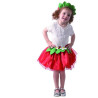 Carnival dress - strawberry, 92 - 104 cm