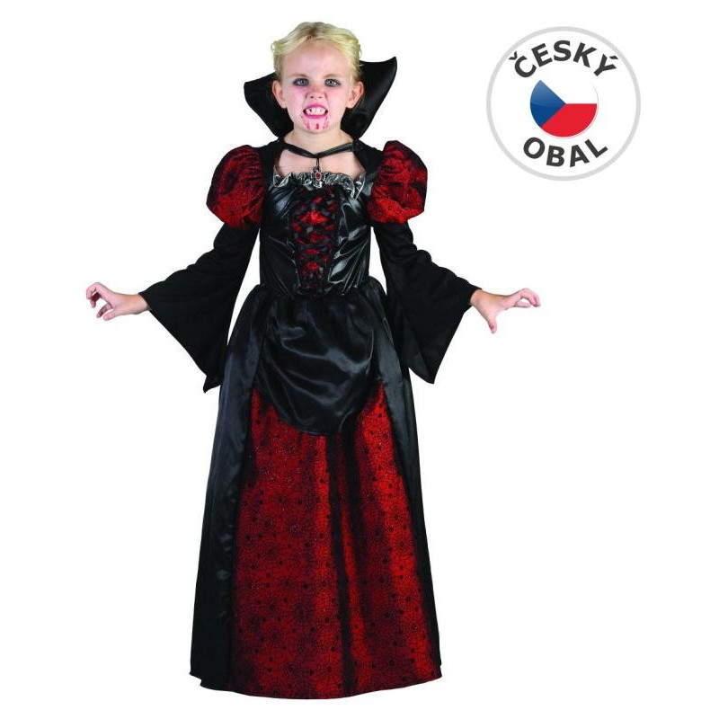 Šaty na karneval - upírka, 110 - 120 cm