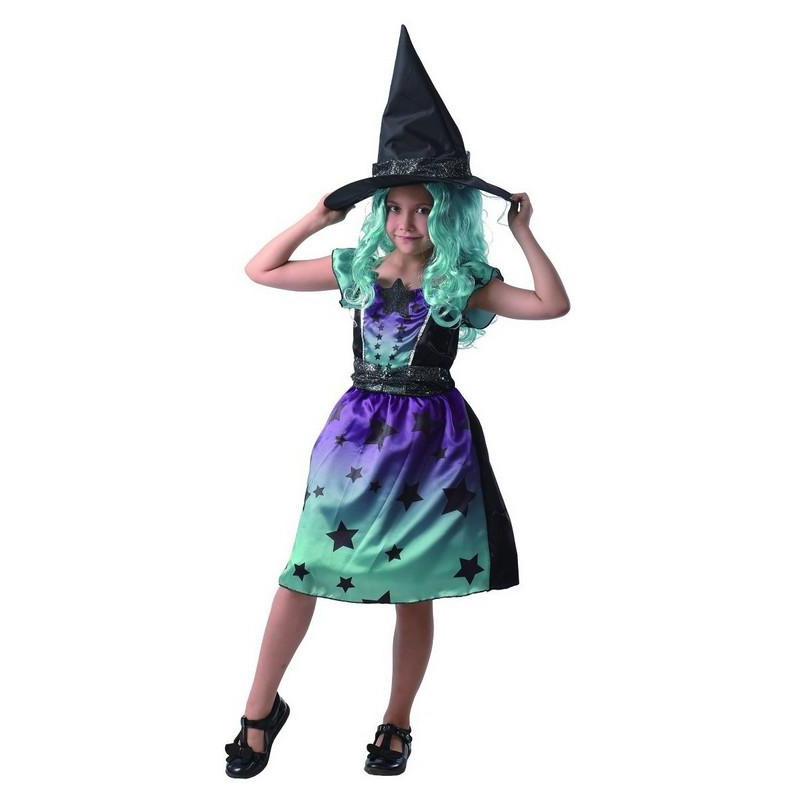 Šaty na karneval - čarodějnice, 120 - 130 cm