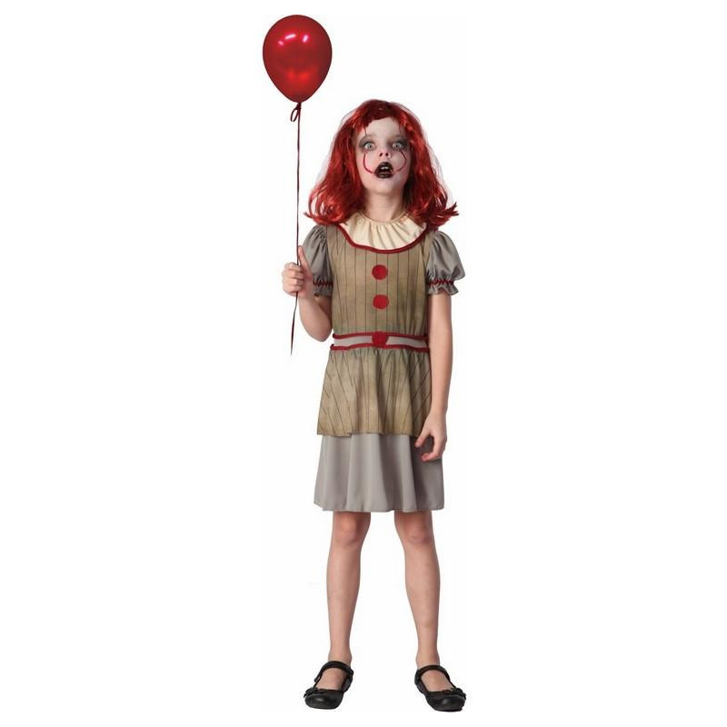 Šaty na karneval -  strašidelný klaun,  110- 120 cm