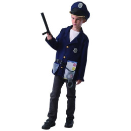 Šaty na karneval - policista, 110 - 120 cm