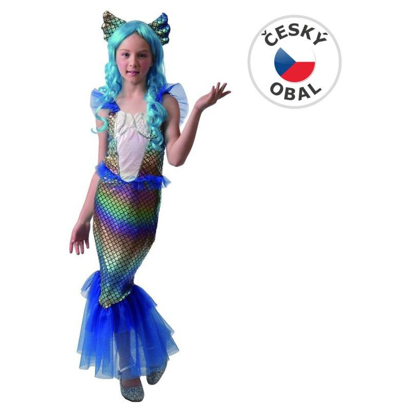 Šaty na karneval - mořská panna, 120 - 130 cm